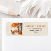 Herfst Housewarming Sage Mint Retouradres Etiket (Insitu)