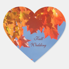 Herfst Huwelijksenvelop afdichtingen stickers Blue