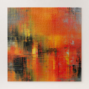 Herfst in abstract legpuzzel