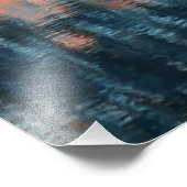 Herfst in blauw foto afdruk (Hoek)