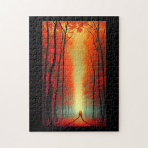 Herfst in buitenaardse kamouflage legpuzzel