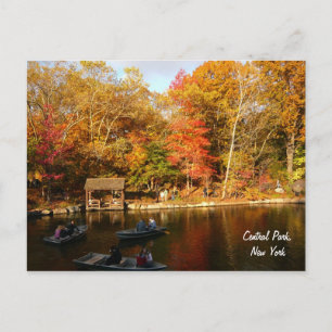 Herfst in Central Park (kleur) Briefkaart