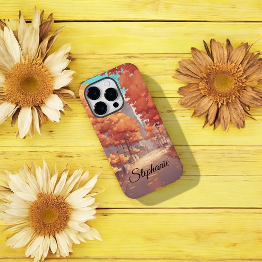 Herfst in City Boss Lady Vriendin Gift Case-Mate iPhone Case