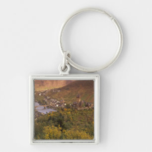 Herfst in Cochem, Rijnland-Palts, Duitsland Sleutelhanger