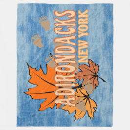 Herfst In De Adirondacks Met Herfstbladeren Beer T Fleece Deken