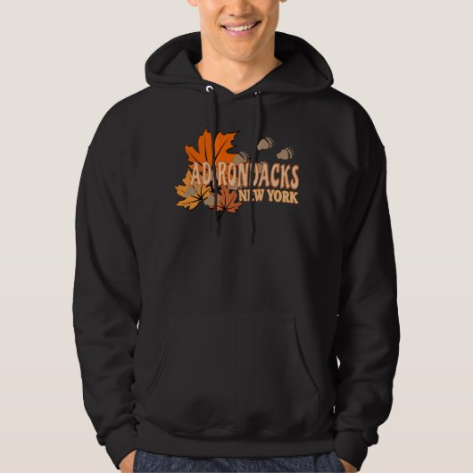 Herfst In De Adirondacks Met Herfstbladeren Beer T Hoodie (Voorkant)