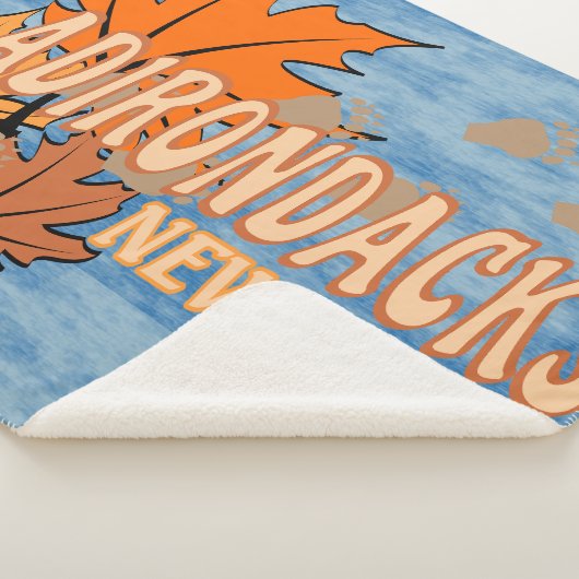 Herfst In De Adirondacks Met Herfstbladeren Beer T Sherpa Deken (3/4)