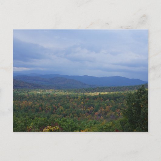 Herfst in de Blue Ridge Mountains Briefkaart (Voorkant)