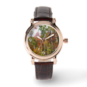 Herfst in de Forest Colorful Autumn Photography Horloge