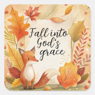 Herfst in de genade van God Vierkante Sticker