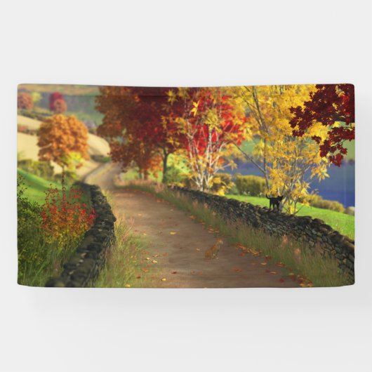 Herfst in de Glen Banner (Horizontaal)
