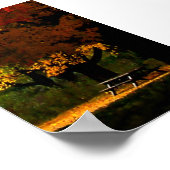 Herfst in de herfstdag poster (Hoek)