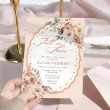 Herfst in de liefde Bloemen Baby shower