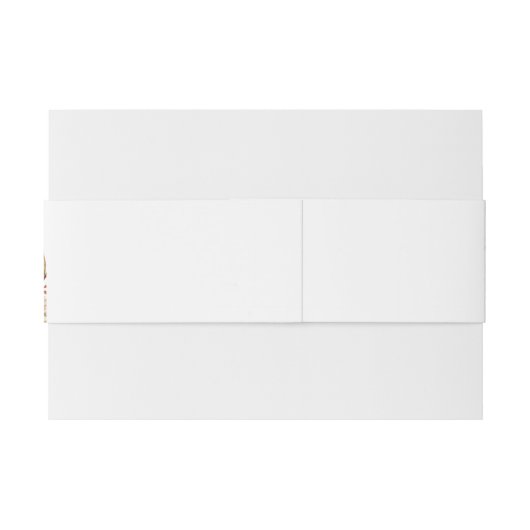 Herfst in de liefde | Boho Bloemen bruiloft Uitnodigingen Wikkel (Achterkant Voorbeeld)