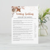 Herfst in de liefde | Huwelijkstradities Vrijgezel Kaart (Staand voorkant)