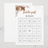 Herfst in de liefde | Vind het Guest Bingo Vrijgez Kaart (Voorkant / Achterkant)