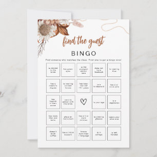 Herfst in de liefde Vind het Guest Bingo Vrijgez Kaart
