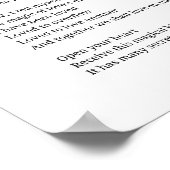 Herfst in de liefde weer gedicht Wall Art poster (Hoek)