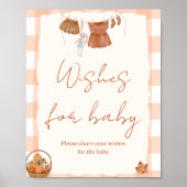 Herfst in de liefde Wensen voor Baby shower Teken Poster (Voorkant)