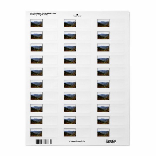 Herfst in de mokys etiket (Full Sheet)