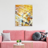 Herfst in de stad Abstract Canvas Afdruk (Insitu (Woonkamer))