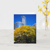 Herfst in de Stad Kaart (Gele Bloem)