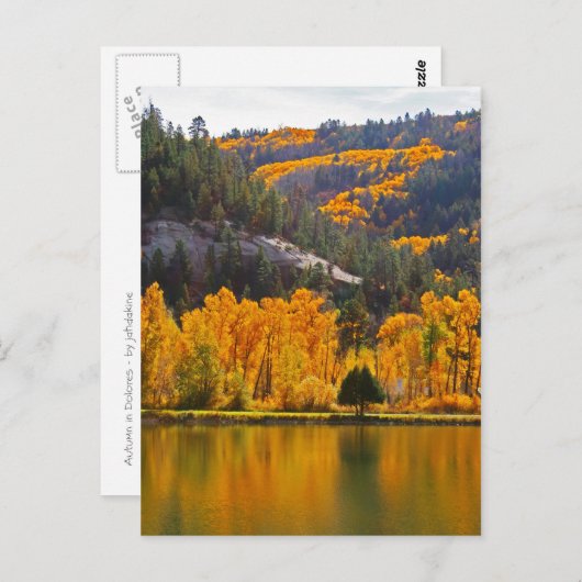 Herfst in Dolores Briefkaart (Voorkant / Achterkant)