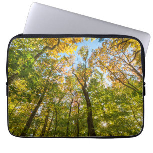 Herfst in een bos in Amesbury, Massachusetts Laptop Sleeve
