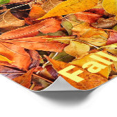 Herfst in een Poster van de Geletterdheid van het  (Hoek)