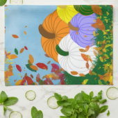 Herfst in herfst keukenhanddoek (Gevouwen)