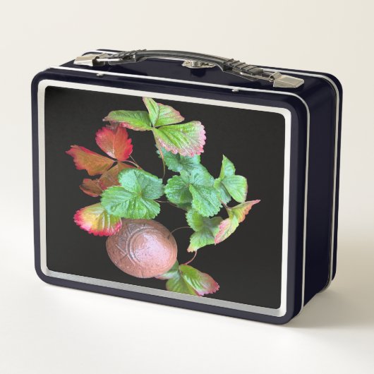 Herfst in het aardbeienseizoen achtertuin foto (Achterkant)