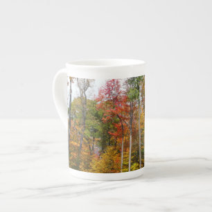 Herfst in het bos Kleurrijke herfstfotografie Porselein Kop