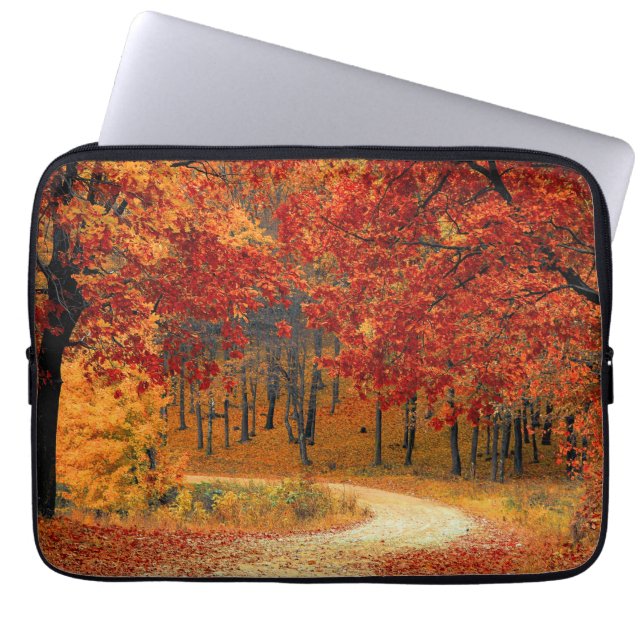 Herfst in het bos laptop sleeve (Voorkant)