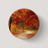 Herfst in het bos ronde button 3,2 cm (Voorkant)