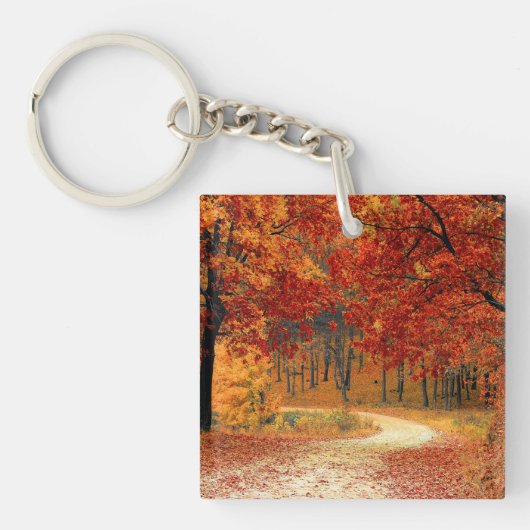 Herfst in het bos sleutelhanger (voorkant)