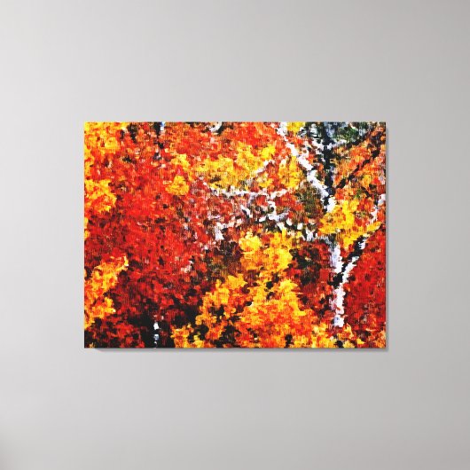 Herfst in het Bos - Verpakte kunst canvas (Voorkant)