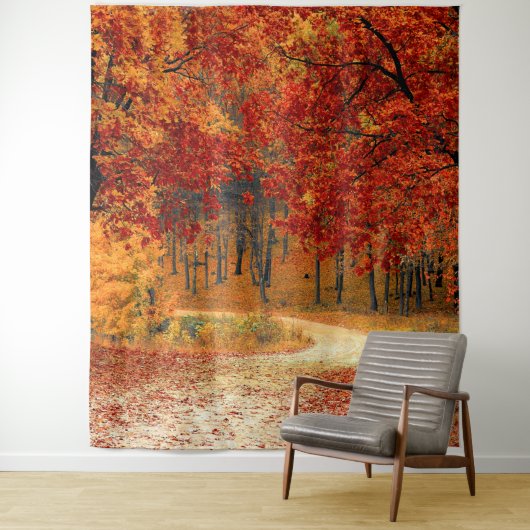 Herfst in het bos wandkleed (In situ)