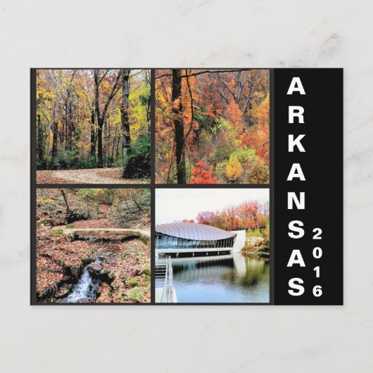 Herfst in het Briefkaart van Arkansas Travel (Voorkant)