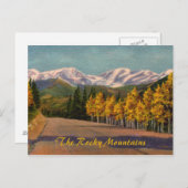 Herfst in het Briefkaart van de Rockies (Voorkant / Achterkant)
