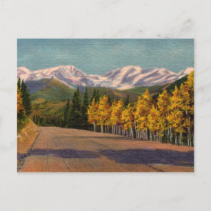 Herfst in het  Briefkaart van de Rockies
