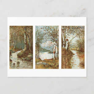 Herfst in het  Briefkaart van het bos