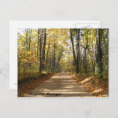 Herfst in het Briefkaart van het land (Voorkant / Achterkant)