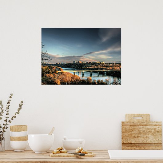 Herfst in het Edmonton Poster (Keuken)