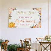 Herfst in het najaar van de liefde Floral Pumpkin  Spandoek