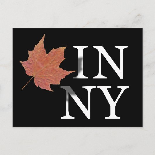 Herfst in het New Yorkse Briefkaart (Voorkant)