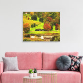 Herfst in het park canvas afdruk (Insitu (Woonkamer))