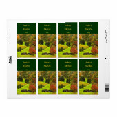 Herfst in het Park Wijnlabel Etiket (Full Sheet)
