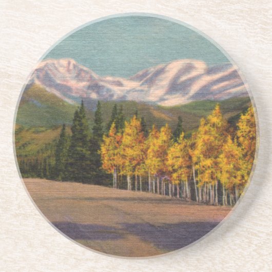 Herfst in het Rockies Onderzetter (Voorkant)