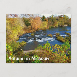 Herfst in Joplin Missouri / Shoal Creek Briefkaart