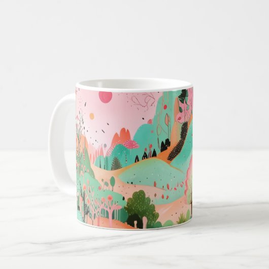 Herfst in Korea Koffiemok (Voorkant links)